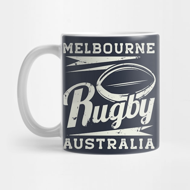 Vintage Melbourne Australia Rugby by tropicalteesshop